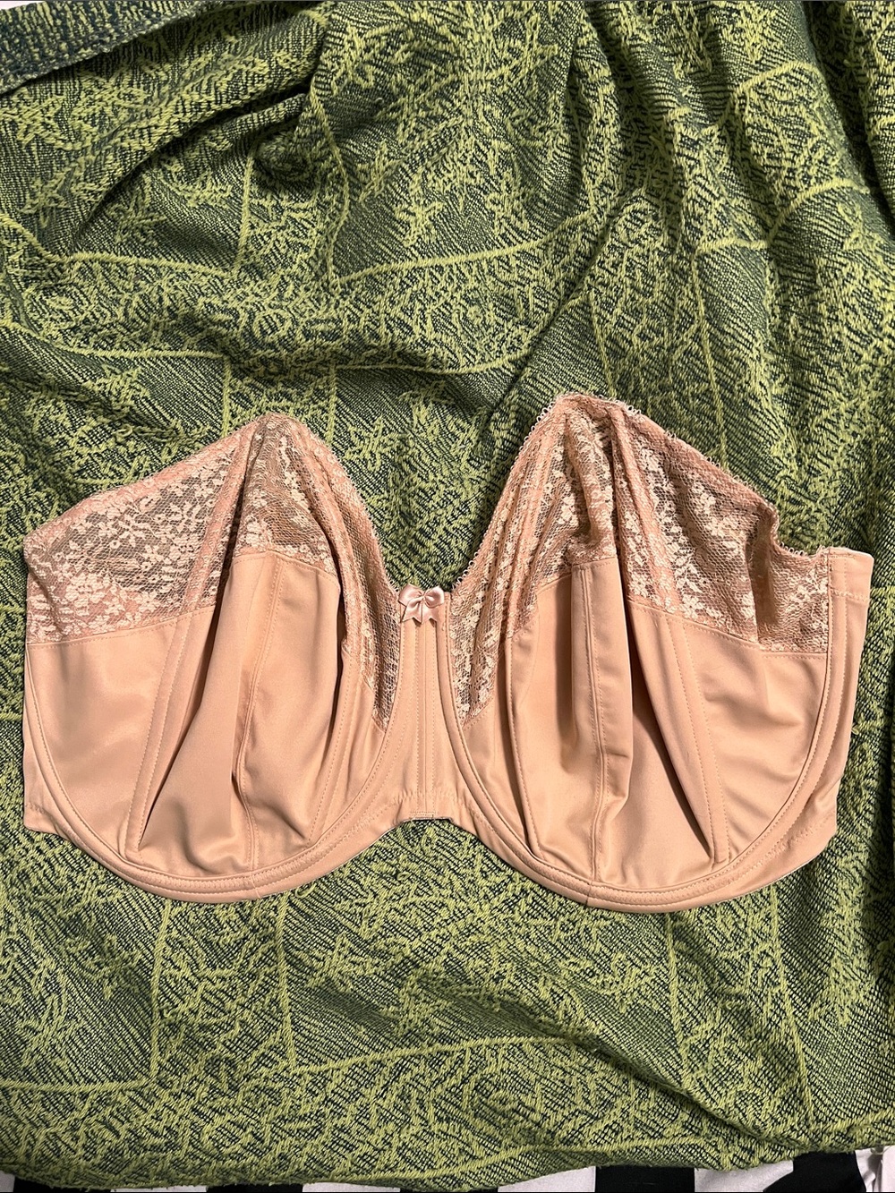 Goddess Strapless Lace Trim Underwire Bra - Nude